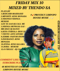 Thendo SA – FRIDAY MIX 10 PROUDLY LIMPOPO HOUSE MUSIC