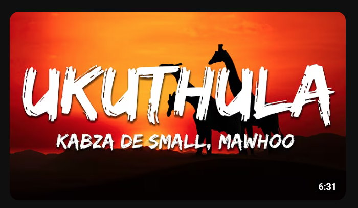 Kabza De Small - Ukuthula ft. Mawhoo & Young Stunna DOWNLOAD Mp3
